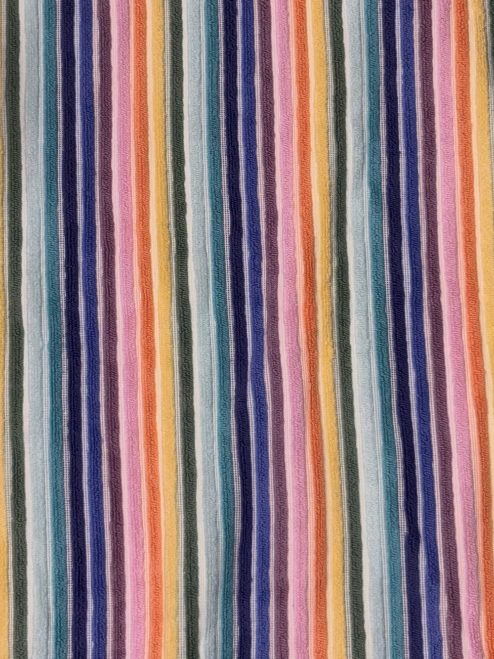 Nwot Rachel Zoe Oversized Beach Towel Rainbow Striped 100% Cotton 41x70